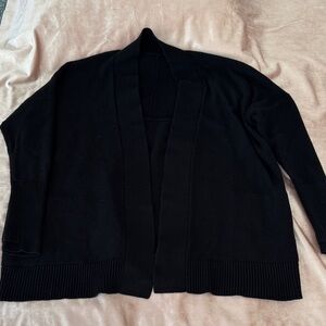 Lululemon Black Open Front Cardigan